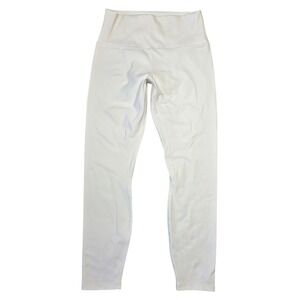 BOLIVO Womens Leggings L‎ White High Waist Activewear Athleisure Gym Workout